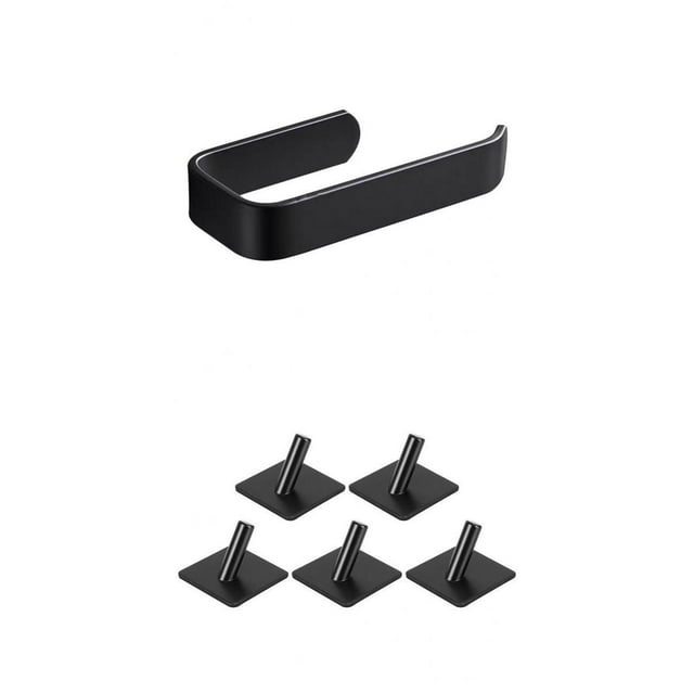 Soporte para Papel Higiénico Perchero para Toals Perchero Abrigos Soporte de Montaje en Pared Sunnimix Portarrollos de papel higiénico
