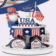 thumbnail image 2 of Independence Day Tray Ornament Reliable and Stable Tray Ornament for Decorating Independence Day Party, 2 of 6