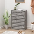 thumbnail image 3 of OXYLIFE Shoe Cabinet Entryway Storage Organizer Gray, 3 of 8