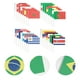 thumbnail image 2 of FELTECHELECTR 32 banderas nacionales pequeñas de mano con palo, banderas internacionales de países del mundo, banderines para decoración de bares y fiestas., 2 of 3