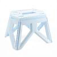 Taburete Plegable Al Aire Libre Taburete para acampar, silla plegable portátil para picnic, barbacoa, senderismo (azul claro)