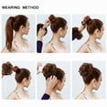 thumbnail image 5 of Women Fashion Hair Bun Wavy Curly Ponytail Hair Extensions Synthetic Chignons Hairpiece Scrunchies Wig Accessories, 5 of 5