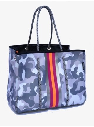 Neoprene Fishermans Red/Blue Tote Bag