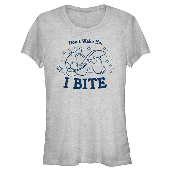 Juniors Lilo & Stitch Don't Wake Me I Bite T Shirt