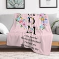 thumbnail image 5 of Gifts for Mom Blanket, Mom Blanket from Daughter, Ultra-Soft Fleece Flannel Mother Throw Blankets for Warm Birthday Present, Thanksgiving Day and Mother Day, 50" x 60", 5 of 5
