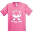 thumbnail image 3 of Inktastic Living Life on the Lake Youth T-Shirt, 3 of 5