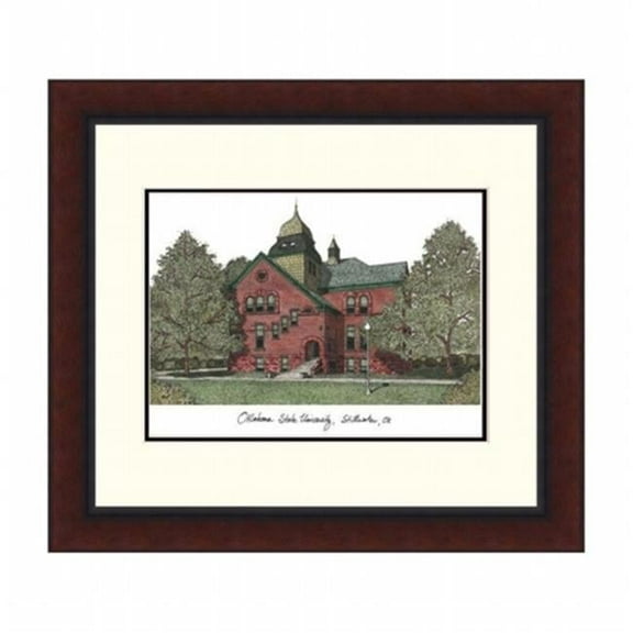 Campusimages OK999LR Oklahoma State University Legacy Alumnus Framed Lithograph