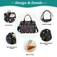 thumbnail image 3 of FORMRS Insulated Lunch Bag Unisex Large Capacity with Shoulder Strap, Red Starry Pattern, 3 of 6