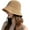 Khaki, variant on Women Straw Sun Hat Y2K Aesthetic Summer Beach Hat Foldable Woven Bucket Hat Fishing Hat Summer Vacation Accessories