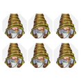 thumbnail image 2 of Pofeuu Fishing Gnome Fisherman Print Leather Coasters Set of 6, Round Cups Mugs Mat Pad for Home Kitchen Heat Resistant Drink Coasters,Octagon, 2 of 7