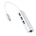 thumbnail image 2 of Adaptador USB 3.0 a Ethernet con 3 puertos HUB Tipo C a red LAN RJ45 Gigabit Ethernet, 2 of 14