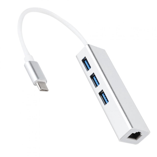Adaptateur Ethernet US avec Ports HUB, USB 3.0 vers Ports Ethernet Adaptateur Ethernet Gigabit Type CLAN Adaptateur de Réseau Filaire Méticuleusement Conçu