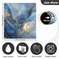 thumbnail image 3 of IAUYY Magnetic decorative sticker - 23x26 Inch PVC Refrigerator Decorative Cover, Removable DIY Art for Kitchen Appliances Blue Gold Liquid, 3 of 6