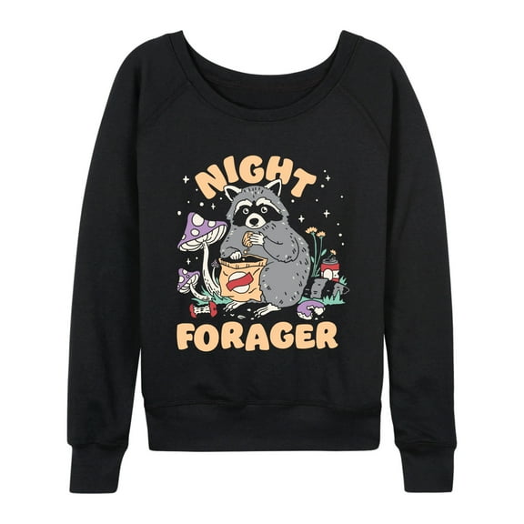 Instant Message - Night Forager - Women's Lightweight French Terry Long Sleeve Shirt
