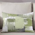 thumbnail image 3 of Abstract Sage Green Throw Pillow Cover,Modern Geometric Brush Painting Rectangle Decorative Pillow Case Protector Soft Cushion Cover Lumbar Pillowcase for Couch Sofa Bedroom Car Chair Decor 24x36 In, 3 of 8