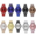 thumbnail image 2 of Luxury Colourful Summer GENEVA Women Mens Watch Mesh Watches Band Wrist U1W2, 2 of 9