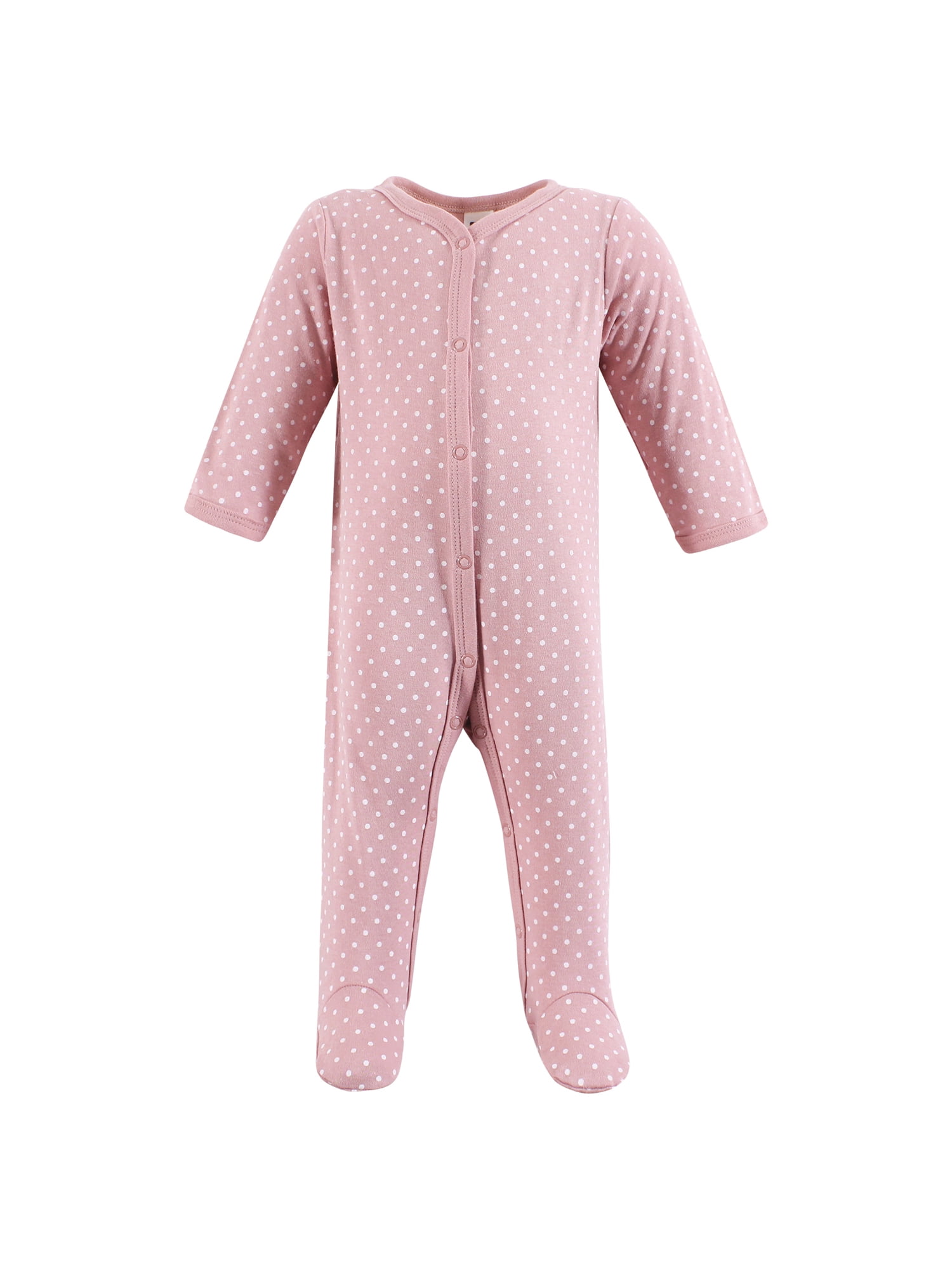 Hudson Baby Long Sleeve Sleep and Play, 3-Pack, Newborn-9 Months