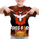 thumbnail image 3 of Camiseta para niños con estampado 3D de Free Fire, camisetas informales transpirables de manga corta para verano, camisetas para niños y niñas de 4 a 14 años, 3 of 5