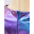 thumbnail image 6 of vastwit Little Girls Shiny Metallic Flare Jumpsuit Disco Themed 70s Birthday Party Outfit Blue 18-24M, 6 of 7