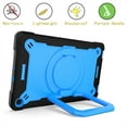 thumbnail image 5 of Kids Case for Samsung Galaxy Tab A 10.1 inch 2019 Tablet, Dteck 360 Degree Swivel Handle Grip Stand Heavy Duty Rugged Shockproof Case with Carrying Shoulder Strap for Samsung SM-T510/T515,Black/Blue, 5 of 9