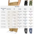 thumbnail image 3 of HAOTAGS Boys Cargo Pants Size 10-12,Drawstring Casual Summer with Multiple Pockets Summer Pants Black, 3 of 9