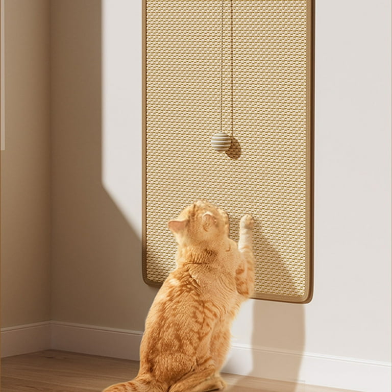SHEIGUANNI Carpet Cat Scratching Mat Sisal, Sisal Fabric Large