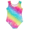 thumbnail image 4 of Toddler Leotard Gymnastics Sleeveless, Sparkly Athletic Dance Leotards for Girls Kids Teens 3-12 Years, 4 of 10