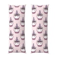 thumbnail image 1 of Balery Cute Cupcake Funda Protectora para Almohada Corporal de Algodón Hipoalergénico con Cierre(55 x 21 pulgadas), Almohadas No Incluidas, 1 of 7