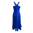 thumbnail image 5 of Wdgfv Elegant Women's Solid Color Party Dress for Prom Evening Formal Occasions and Casual Wear Blue L, 5 of 5