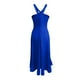 thumbnail image 4 of Vestido de fiesta PROM de color liso para mujer: material de poliéster, estilo veraniego, tallas S-XL con detalles de busto/cintura/longitud., 4 of 4
