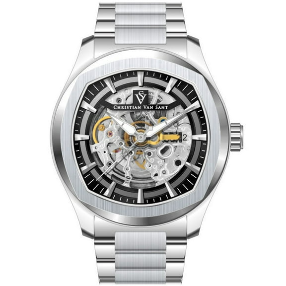 Christian Van Sant Men's Romeo Black Dial Watch - CV9504