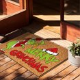 Cuoff Christmas Grinch Door Mat Outdoor Mat for Front Door