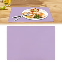 Vinyl Placemat, Heat Resistant Easy Clean Non-Slip Place Mats for Dining Table, Waterproof Stain Resistant Wipeable Washable PU Table Mats, 1 Pcs, 16.93x11.81"