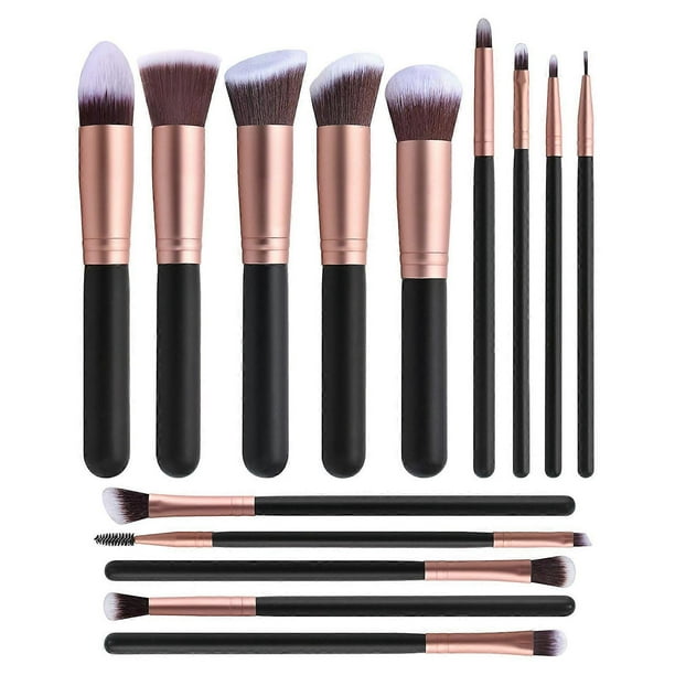 14PCS Makeup Brushes Fashion Long Brushes Multi-Purpose Fluffy Makeup Tools for Home/Travel