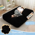 thumbnail image 4 of Puf cama MAXYOYO, sofá convertible para niños, negro, 4 of 6