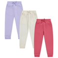thumbnail image 1 of CHUANK Ensemble de Pantalons de Jogging Ultra Doux à Taille Extensible pour Fille - Lot de 3, 1 of 4