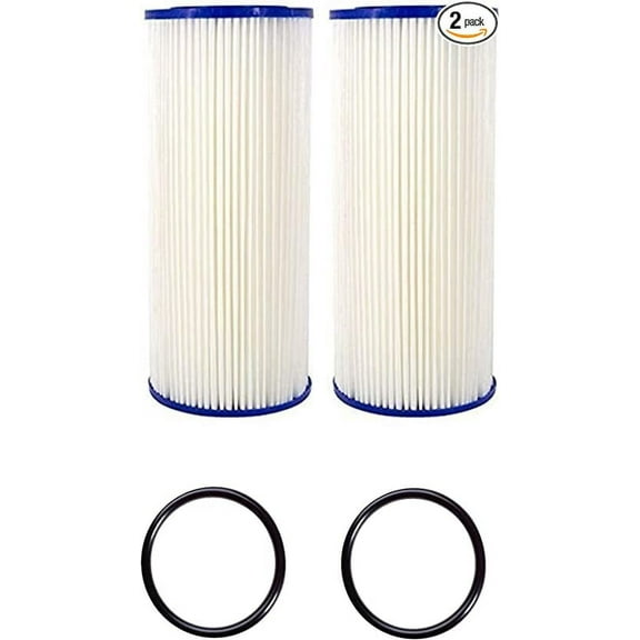 CFS 2 Pack Water Filter Cartridges with 2 O-Rings Compatible with FXHSC, R50-BBSA, R50-BB, WFHDC3001, W50PEHD, GXWH40L Models