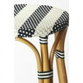 thumbnail image 2 of Butler Specialty Company Tobias Round Rattan 30" Bar Stool - White & Navy Stripe, 2 of 3