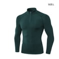 thumbnail image 4 of Sonducket Ropa interior térmica para hombre, camisetas deportivas de invierno de alta elasticidad para hombre, jersey largo con cremallera para Camisetas Verde oscuro Sonducket AP013564-08, 4 of 6