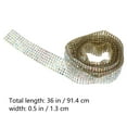 thumbnail image 2 of Zehuanyu Cake Toppers Adhesive Drill DIY Belt Wedding Decoration Bride 91.4X1.3CM, 2 of 8
