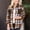 DT-Coffee, variant on Women's Button-Front Plaid Shacket - Cotton-Blend Casual & Layered Wear, Versatile for Seasonal Outings