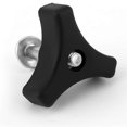 thumbnail image 2 of 8 Sets Lawn Mower Handle Bolts, Triangle Handle Knob Nut Screw Bolt Lawnmower Handle Wing Nut Universal Fixing Nut, 2 of 5