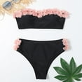 thumbnail image 2 of DPTALR Maillot de Bain une Pièce pour Femmes à Poitrine Haute avec Dégradé Contrasté et Fente, 2 of 8