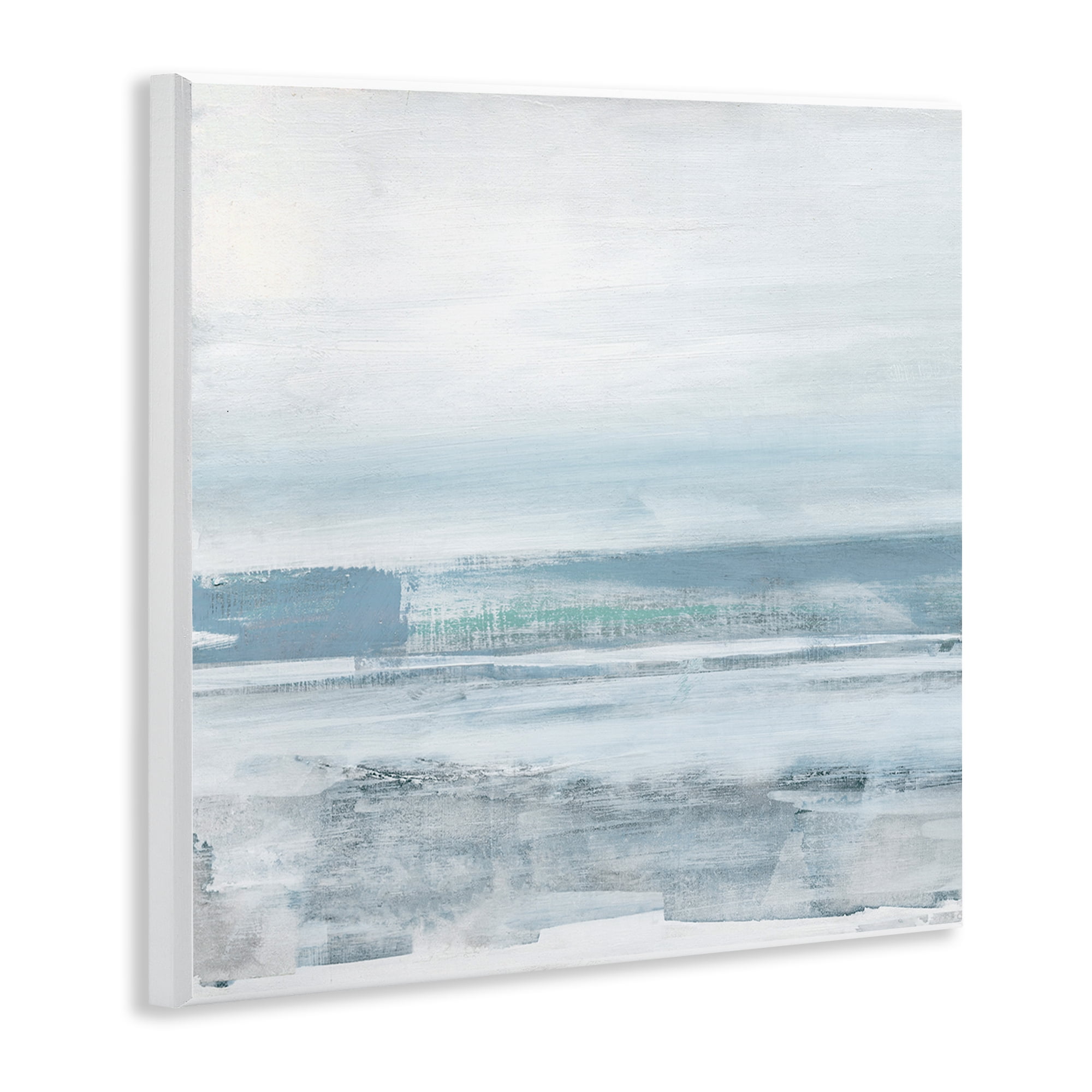 Stupell Industries Stormy Blue Grey Ocean Abstract Painting Unframed Art Print Wall Art, 12 x 12