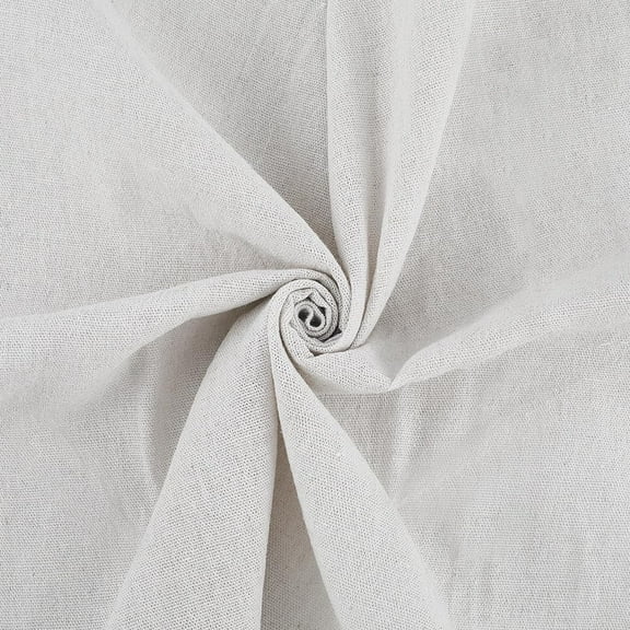 59.06 Inch White Linen Embroidery Fabric Needlework Cloth Soild Sewing Fabric Embroideried Quilting Premium Cotton Jute Blend Cloth