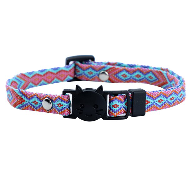 Collar de perro de diseño geométrico con diseño de mascota de arándano