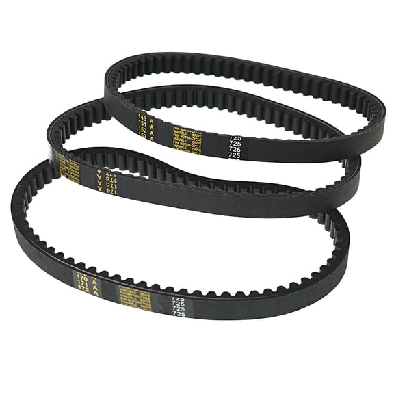 SHZAITOR Go Kart Drive Belt 725 Fit for 30 Series torque converter- 3pc SET (3 belts) US
