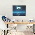 thumbnail image 5 of Naloa Night Sky Moon Dolphin Print Canvas Bathroom Wall Art,Bathroom Wall Art Decoration, Canvas Poster Prints,Decorative Paintings for Living Room, Bathroom, Kids Room, 5 of 6