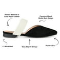thumbnail image 3 of Journee Collection Womens Roxeene Slip On Pointed Toe Mules Flats, 3 of 6