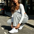 thumbnail image 3 of Oksale Lace Sweatpants for Women Trendy Petite Barrel Pants with Pockets Elastic Drawstring Waisted Sweat Pants 2026 Gray S, 3 of 10